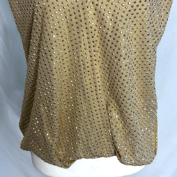 NWT L’Agence 100% silk blouse with gold studs - Picture 5 of 5